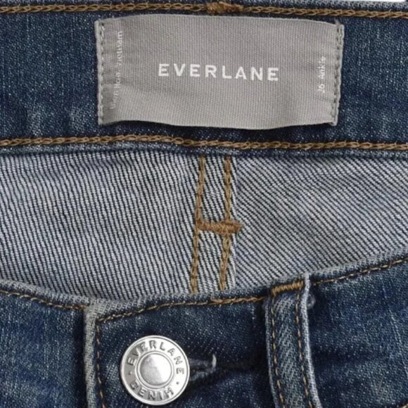 Everlane Cropped Ankle Denim Jeans Blue Medium Wash Size 26 - Picture 5 of 9